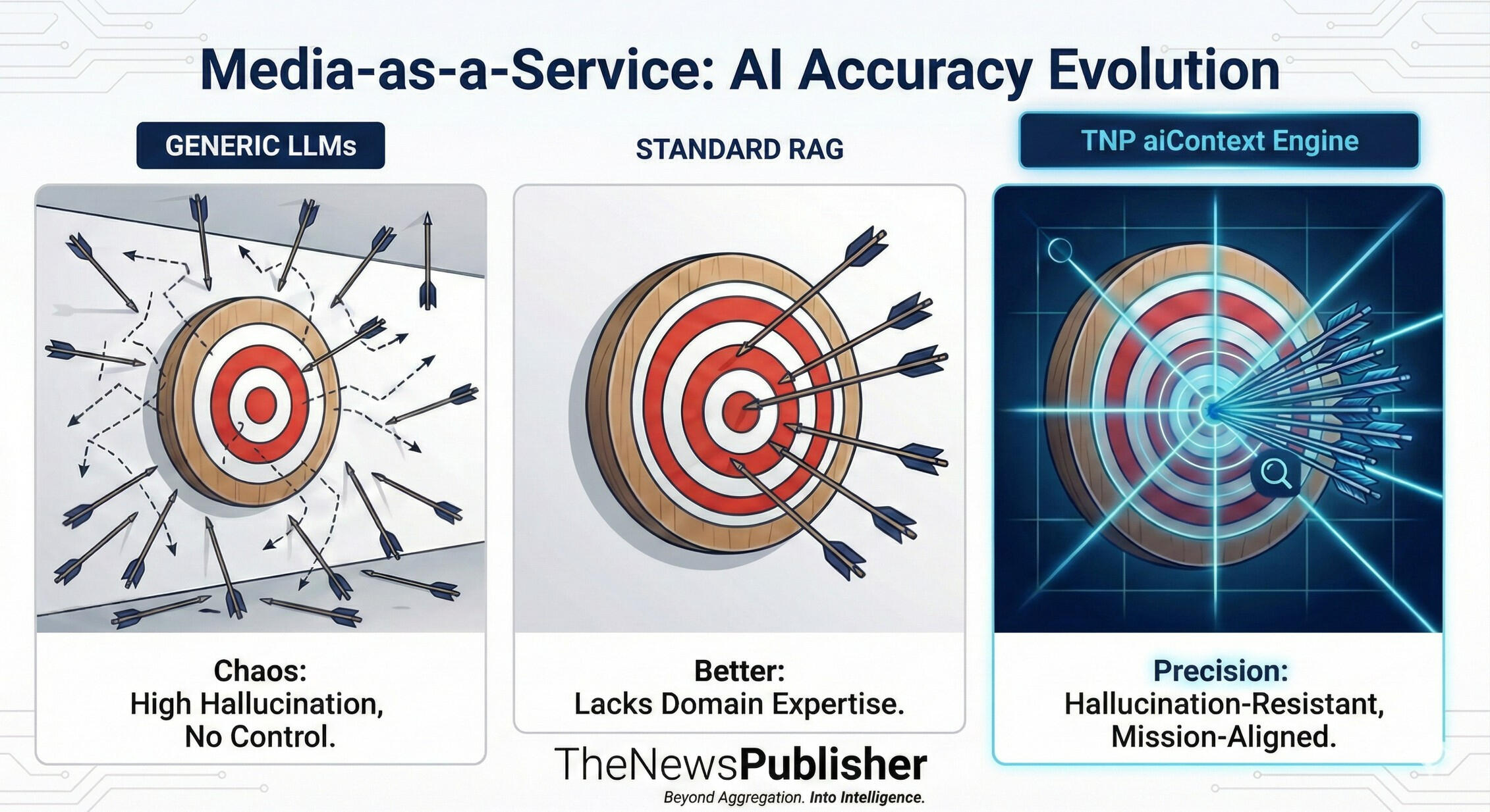 TheNewsPublisher MaaS aiContext Engine delivering hallucination-resistant and mission-aligned curation